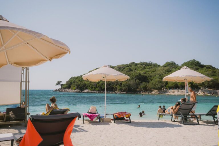 Turquoise water at Ksamil beach on the Albanian Riviera, one of Europe's top trending destinations in 2026